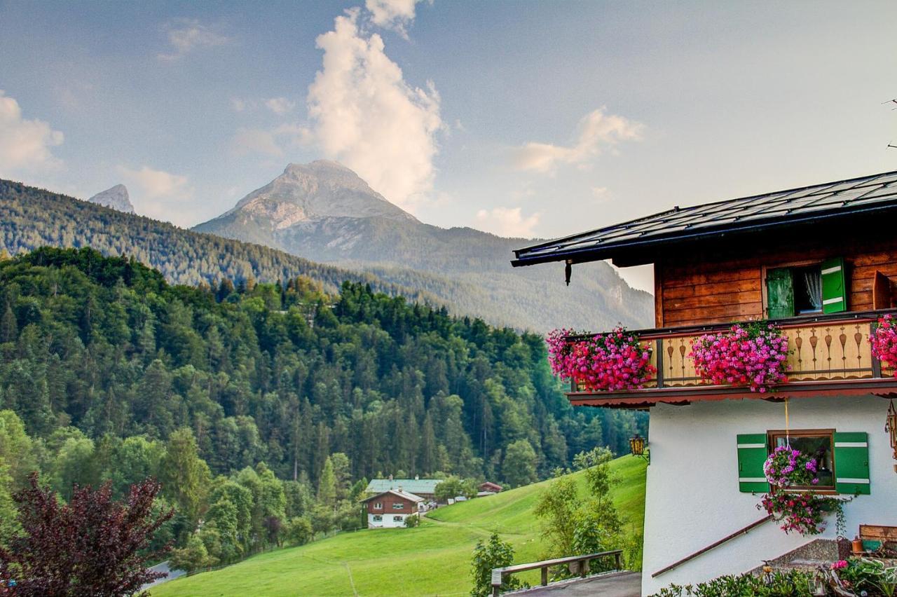Alpenferienwohnungen Wiesenlehen Berchtesgaden Exterior foto